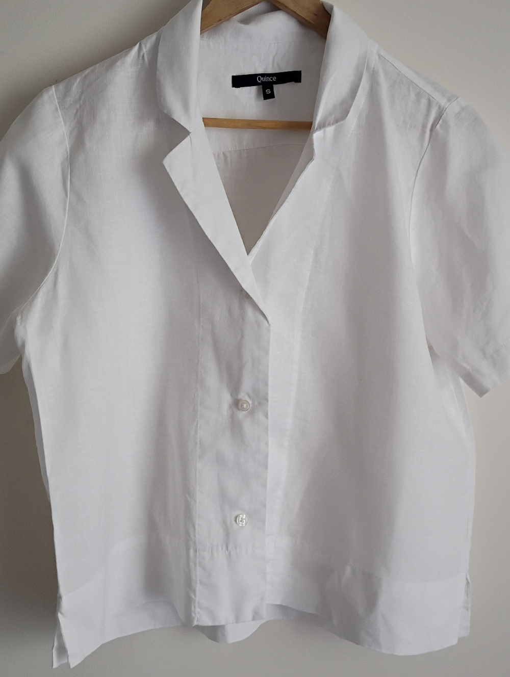 Quince 100% European Luxury Linen Shirt Beach Lagenlook Boho Oversized Yacht - Picture 3 of 9